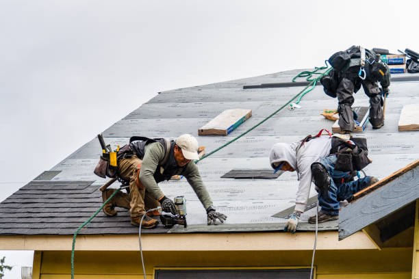 Professional Metal Roofing technician working in Belding, MI